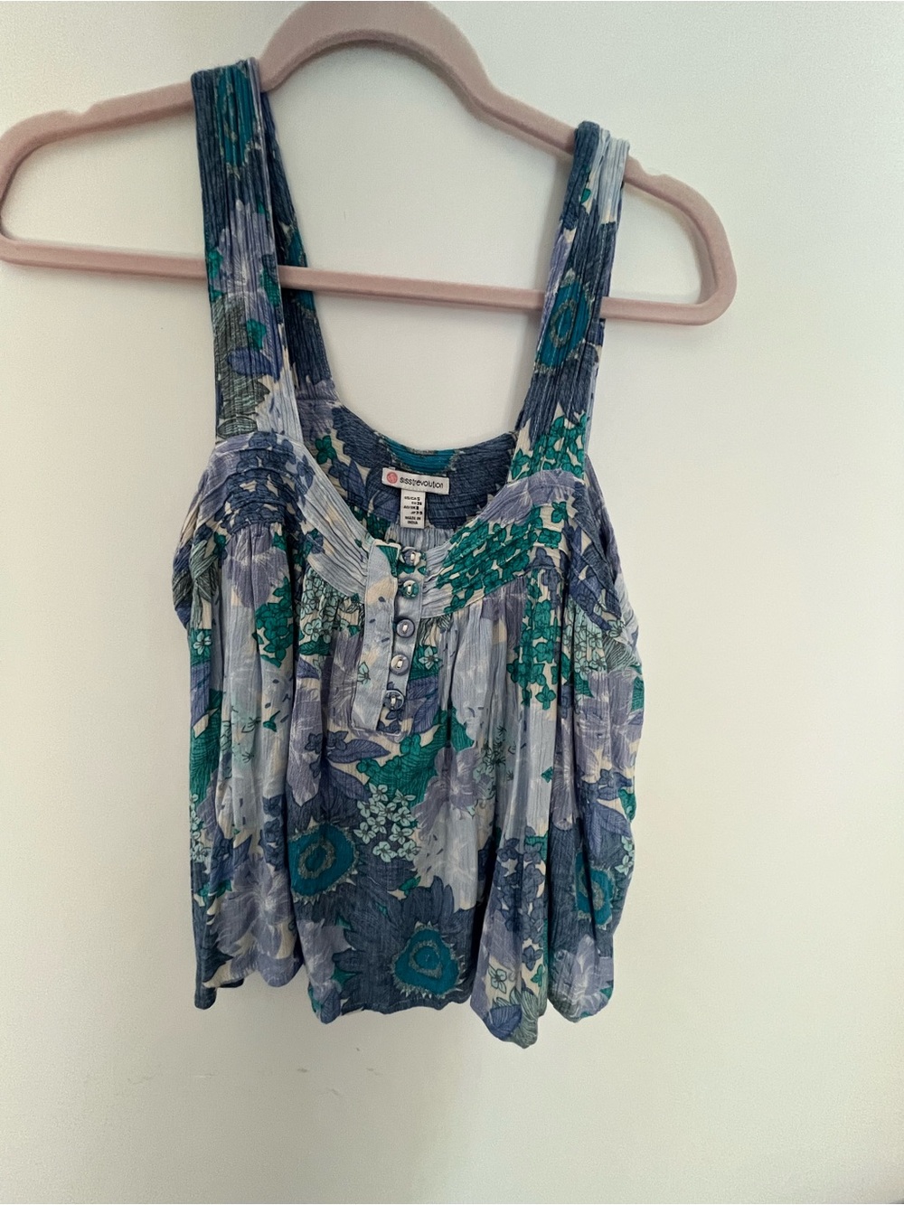 Women’s Floral Sleeveless Tank Top - Multicolor